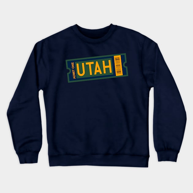 UTAH Ticket Crewneck Sweatshirt by CasualGraphic